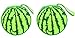 Produktbild jinzhicheng 2 Pcs Wassermelone Form CD/DVD-Aufbewahrung Fall (grün)
