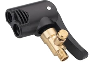 LICHUANUK Connettore Valvola Pneumatica Universale, Adattatore a sgancio rapido in Ottone Clip-on, Connettore Valvola Bici, per Gonfiatori Pompa d'Aria Compressore Macchina