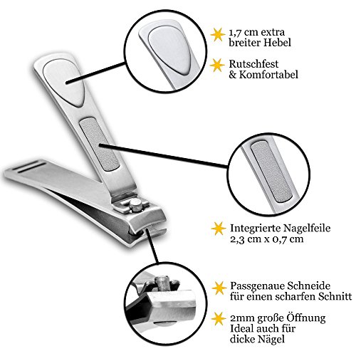 K-Pro KLIPSY Nagelknipser Groß – Edelstahl Nagelzwicker für Finger- und Fußnägel - 2