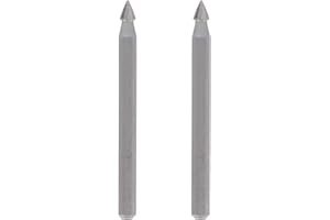 Dremel 118 - Juego de accesorios de fresado, 2 fresas de alta velocidad en forma de triángulo con un diámetro de trabajo de 3,2 mm