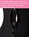 Burvogue Women's Clip&Zip Latex Tummy Control Body Shapewear (Large, Black)