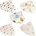 Baby Bandana Bibs for Boys Girls 100% Cotton With Adjustable Snaps 5-pieces-pack