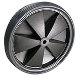 rueda navigate  Firma Dörner & Helmer Gmbh - Na borde negro de pvc rueda de 150x36x8 mm eq, rillenpro