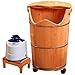 Produktbild sexy Fußbad Barrel Erhöhung Mit Abdeckung Konstante Temperatur Fuß Badewanne Heizung Begasung Füße Eimer Dampf Fuß Bad Barrel Haushalt (größe : 50 cm)