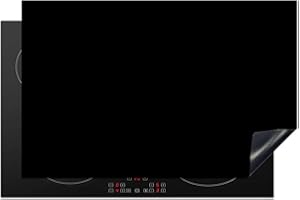 KitchenYeah© Protège Plaque Induction 81x52 cm Deco Cuisine Accessoire Pratique Protection De Vitroceramique Kitchen Gadget Noir - Motifs - Intérieur - Solide - Noir - Foncé