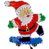 WeRChristmas Santa Skating LED Rope Lights Silhouette Christmas Decoration, 72 cm - Large (Kitchen &amp; Home)