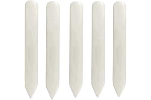 SevenMye 5 Pack Plastic Bone Folder Crafts Scoring Folding Creasing Paper Crafting Scrapbooking Tool forHandmade Paper Leather Crafts Book Binding and Card Making Crafts, 8 Inch