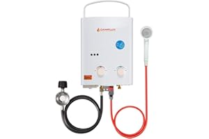 Camplux – Chauffe-eau à gaz sans réservoir, 4,3 L - AY132, AY132 10.00W, 3V
