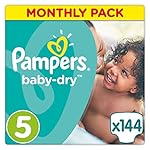 Pampers Baby-Dry Nappies Monthly Saving Pack - Size 5, Pack of 144
