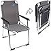 Produktbild Bocamp-Holland Camping Klapp-Stuhl Copa Rio Alu grau, bis 100kg, 600D-Gewebe