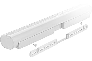 WALI Soundbar Mount for Sonos Arc and Sonos Arc Ultra, Low Profile Sound Bar Wall Mount Bracket, Minimalist Design, Easy to Install, Perfect for Under TV Installation (SON003-W), White
