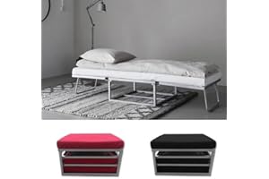 Bagno Italia Pouf letto reclinabile in microfibra moderno divano letto estraibile disponibile in vari colori I