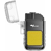 مصباح يدوي Valkyrie 3 Mod USB Type-C قابل لإعادة الشحن 3 أوضاع COB قوي خفيف مقاوم للرياح سخان ولاعة سلكية