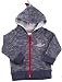 Boys Dinosaur Hoodie Great Detailed Design Blue or Brown for 3-6m up to 18-24m