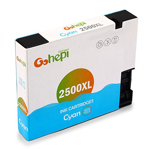 Gohepi 2500XL Kompatibel für Druckerpatronen Canon PGI-2500XL, Schwarz/Blau/Rot/Gelb 4er-Pack Arbeiten mit Canon MAXIFY MB5350 MB5050 iB4050 MB5450 MB5155 MB5150 iB4150 MB5455 Patronen - 3