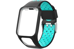 KINOEHOO Correas para Relojes Compatible con Tomtom Runner 2/3 Cardio/Music Spark Cardio/Music Spark 3 Pulseras de Repuesto.Correas para relojesde siliCompatible cona.
