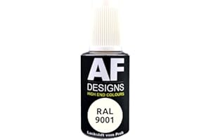 Alex Flittner Designs Lackstift RAL 9001 CREMEWEISS matt 20ml Reparaturstift Acryl Retuschierlack Reparaturlack Holz Metall Möbel Bad