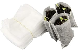 LUMOONY MoonyLI Sac de Plantation en Tissu Non tissé Biodégradable Respectueux de l'environnement Petits Sacs de fartage Sacs de Plantation Sacs de Plantation Amovibles Sacs de pépinière Non tissés
