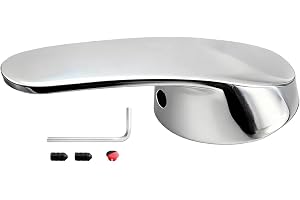 Zerabidpro 40 mm Universal Enkelspakra för Vattenkran Varmt och Kallt Vatten Kök Badrum Ersättning Zinklegering Handtag