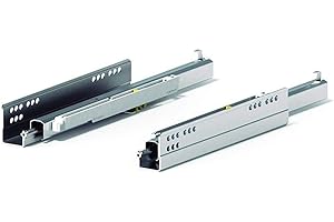 INDAUX Coppia Guide Tipo Quadro Per Cassetto Con Estrazione Totale Sgancio A Clip Regolazioni 3D (400mm)