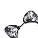 Goliton® Fashion women party sexy lace cat ears headband hair bands for Christmas,Halloween,Costume Party etc. - Black