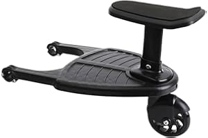 ornithologist Planche à roulettes de Poussette, Plateforme Universelle Skate, Confort marchepied pour Maison et Jardin et amélioration l'habitat., Le Noir