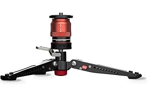 IFOOTAGE Cobra Minipod 3 Base-P do głowicy kulowej monopod, mikrofonów, lampy błyskowej LED, monitorów, mini statywu aparatu, konstrukcja blokady pedału, automatyczne przełączanie ze śrub 1/10.2 cm na