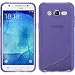 Produktbild PhoneNatic Case für Samsung Galaxy J7 Hülle Silikon lila S-Style Cover Galaxy J7 Tasche + 2 Schutzfolien