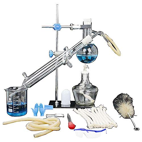 Preisvergleich Produktbild Glaswaren labware Labware destillation Laborglas Industriewissenschaft Destillierapparat Reintau Reinigung Herstellung Ätherischer Öle Alkohol Destilliertes Wasser Filterchemikalie