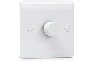 LEDIVION Dimmer Switch, LED Dimmer Switch Trailing Edge Rotary 1 Gang 1 Way or 2 Way 150W