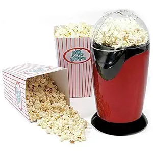 VALAP ILO 1200-W Hot Air Popcorn, Popper Electric Machine Snack Maker, with Measuring Cup and Removable Lid