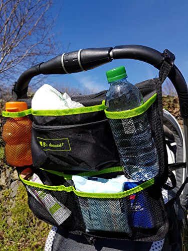 Premium Rücksitz-Tasche | Kinderwagen-Organizer | Autositz-Tasche | Tretmatte | Rückenlehnenschoner | Rücksitzorganizer mit Tablet-Fach – neues Modell - 7