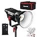Produktbild Aputure Light Storm COB 120D (V-Mount Batteriehalter) 135W 6000K Tageslicht Bowens Mount LED Studioleuchte Video Dauerlicht CRI96+ TLCI96+ mit Fernbedienung und Pergear® Reinigung Set für Film/Foto
