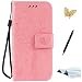 Produktbild Huawei Nexus 6P Hülle, TOUCASA® Vintage/Retro Bookstyle Lederhülle Handyhülle PU Leder Flip Tasche Case Niedlich Katzen und Bäume Muster mit Stand-Funktion Kredit Kartenfächer und Magnetverschluss Brieftasche Tasche Wallet Case für Huawei Nexus 6P + 1 x Eingabestift + 1 x Glitzer Staub Stecker, Rosa