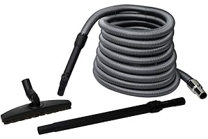ASPIRASTORE Kit accessori standard per aspirapolvere centralizzato con tubo tradizionale mt 9 e spazzola per legno (9 metri)