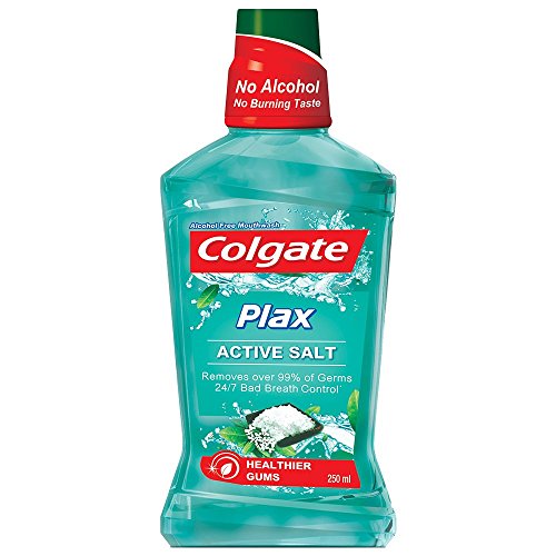 Colgate Plax Active Salt Alcohol free Mouthwash - 250 ml RS.92 (20.00% Off) - Amazon