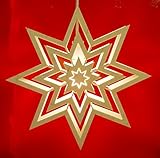 beleuchteter holzstern mit kugeln Echt Erzgebirgische Handarbeit aus Seiffen und Umgebung