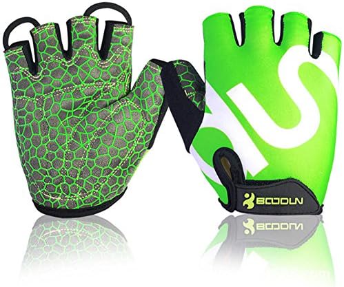 Shock-absorbing No-Slip Pro Cycling Gloves Fingerless Jel Padded For Spring Summer Autumn Mountain Road Racing Biking Cross Training Gym Workout Exercise & Other Outdoor Sports