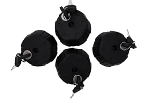 Peruzzo 365/4 - Pomello antifurto con chiave per portabici, 1 unit