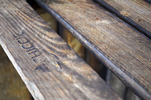 3 Set CHICCIE Vintage Holzkiste – Gebrannt – alte Obstkiste – Weinkiste – Natur Used Look (Gebrannt) - 3