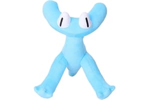 KOSTIZ Rainbow-Friends Plush Chapter 2 Cyan and Yellow 10” Looky Plushie Stuffed Animals Doll Toys, lookie plush rainbow-friends chapter 2 Collect all your New Rainbow-Friends Toys Collection (Cyan)