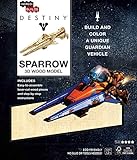 dxf 3d puzzle wooden  INCREDIBUILDS: DESTINY: SPARROW 3D WOOD MODEL