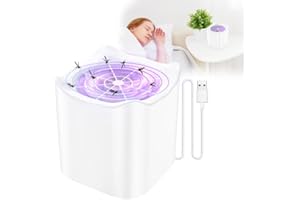 TIPTOP HOME Cattura mosche per interni, trappola elettrica per zanzare, lampada antizanzare, trappola per insetti volanti, trappola per mosche della frutta, repellente per insetti, per cucina, camera da letto