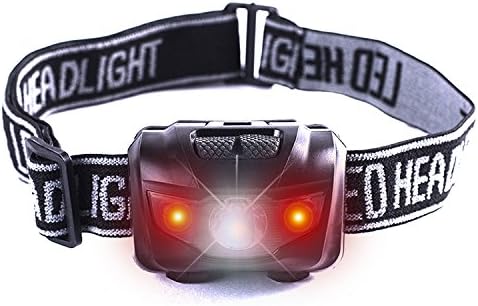 EIALA Super Bright LED Headlamp led Headlight｜Waterproof, 5 Modes , Light Weight, Red Light, LED Head Torch｜Outdoor Running,Cycling Camping, Backpack, Fishing, Hunting, Climb, Walking, Jogging (Black)