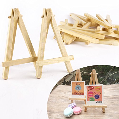 10 Mini-Staffelei aus Holz Künstler-Reihe, Platzkartenhalter, Display-Ständer,