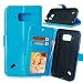 Produktbild Nancen Samsung Galaxy S6 Active / G890A (5,1 Zoll) Lederhülle Neu Style Acht Farbe Weich PU Flip Case Ledertasche / Schutz Etui, Einfach Vintage Kollektion Karten Slot Foto Wallet Hülle Handy Tasche Zubehör