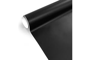 CompraFun Covering Noir Mat, Covering Voiture 300 x 30cm Film Autocollant Voiture Adhésif, Étanche et sans Bulles, Film de Protection pour Peinture, Auto, Moto, Vélo