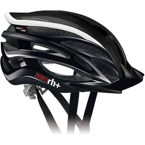 Zero RH+ Two In One - Casco de ciclismo para adultos, color multicolor - shiny black/shiny white, talla L/XL - zero rh+