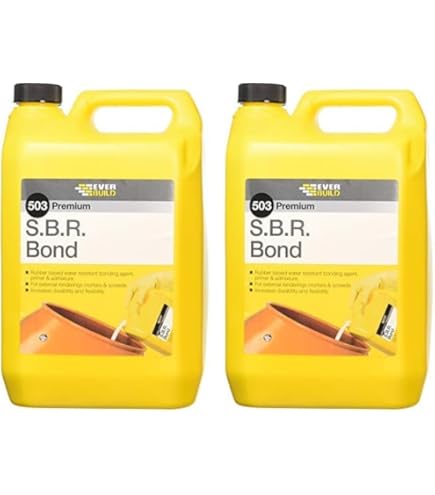 Stucco Per Legno Bicomponente Everbuild 503 SBR Bond 5L Latex Water Resistant Bonding Agent Admixture Spray Ground - Foto 10