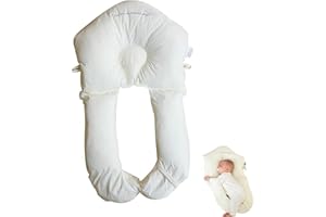 Eevhrqw Baby Kopfkissen Gegen Plattkopf,seitenstützkissen Für Babys,Ganzkörper-Stützkissen U-Form Hug Kissen Für Kopf，Verstellbare Kopfstütze Für Kopf, Nacken, Beine Und Den Ganzen Körper